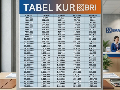 Rincian Cicilan dan Plafon Kredit Usaha Rakyat 2026