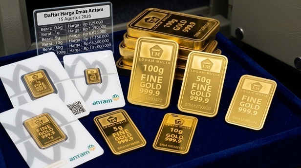 Daftar Harga Emas Antam 15 Agustus 2026