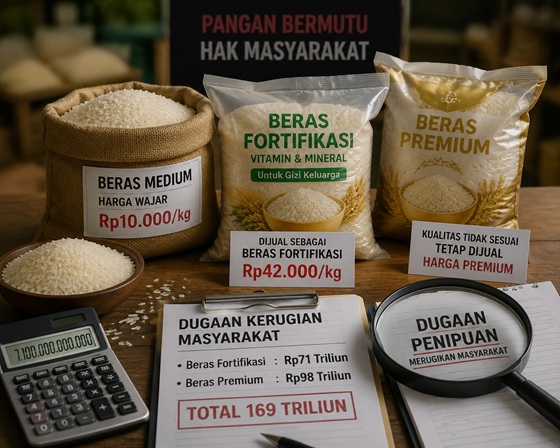 Dugaan Penyimpangan Beras Fortifikasi Rugikan Masyarakat