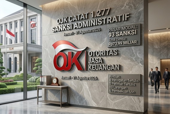 OJK Catat 1.277 Sanksi Administratif