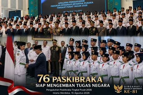 76 Paskibraka Siap Mengemban Tugas Negara