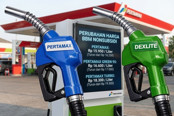 Pertamax Turun Menjadi Rp15.950 per Liter