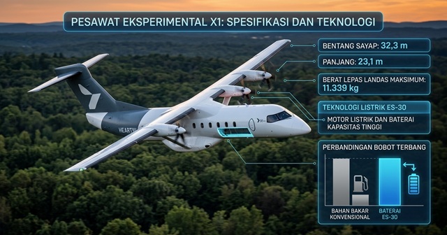 Spesifikasi dan Teknologi Pesawat X1