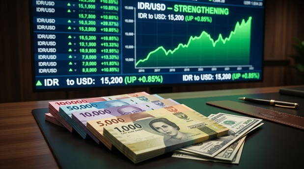 Rupiah Menguat 104 Poin dalam Sepekan