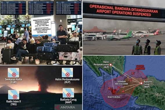 Empat Bandara Ditutup Sementara