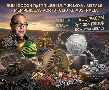 BUMI Rogoh Rp1 Triliun untuk Loyal Metals