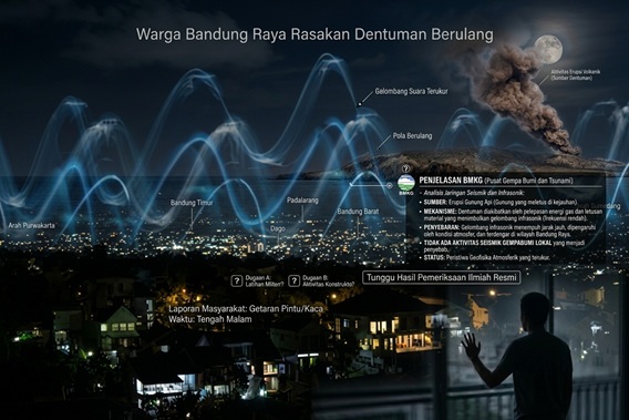 Dentuman Misterius Bandung, Ini Penjelasan BMKG
